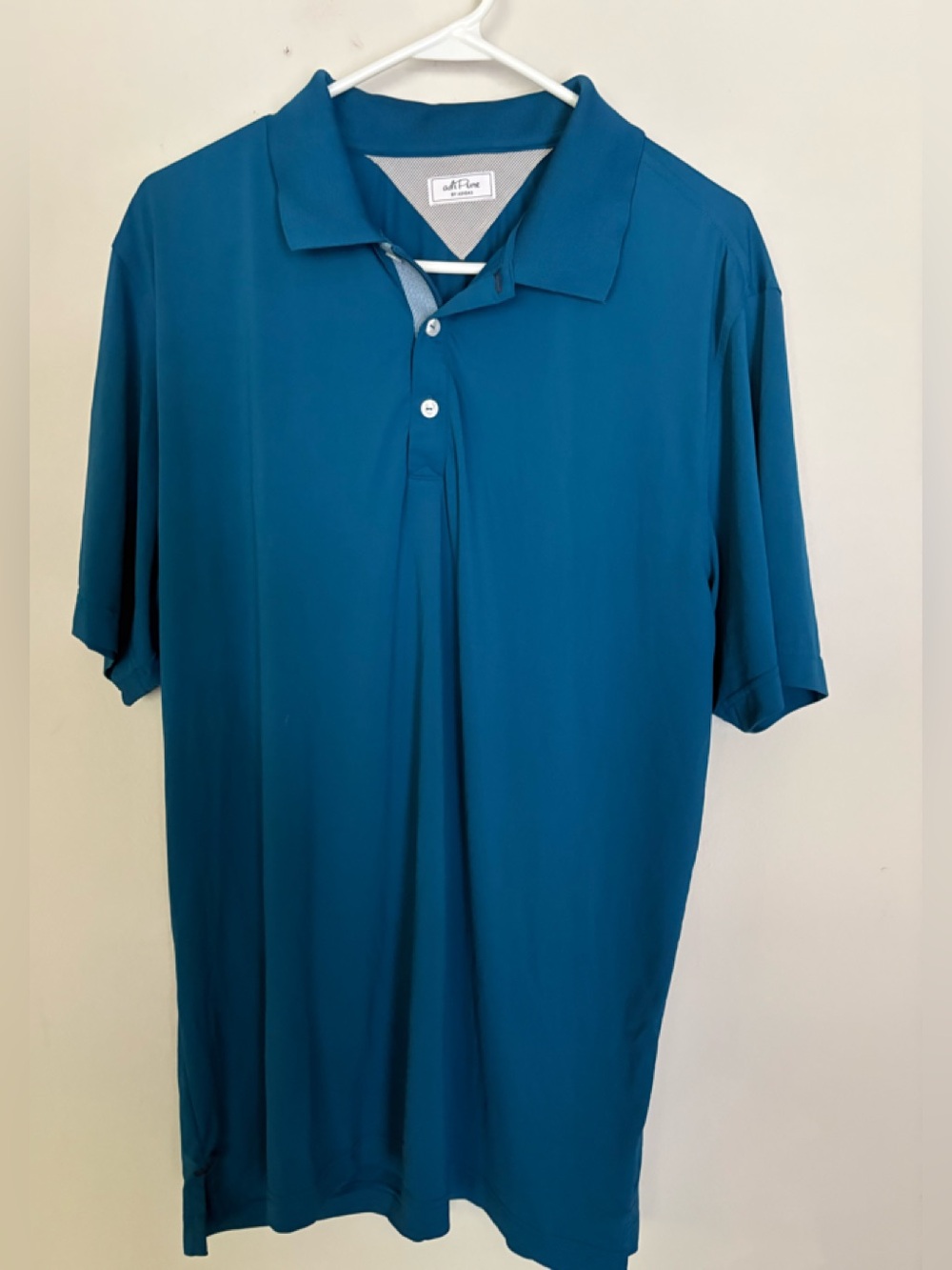 Adidas adi Pure Men’s Teal Golf Short-Sleeve Polo Shirt Size M